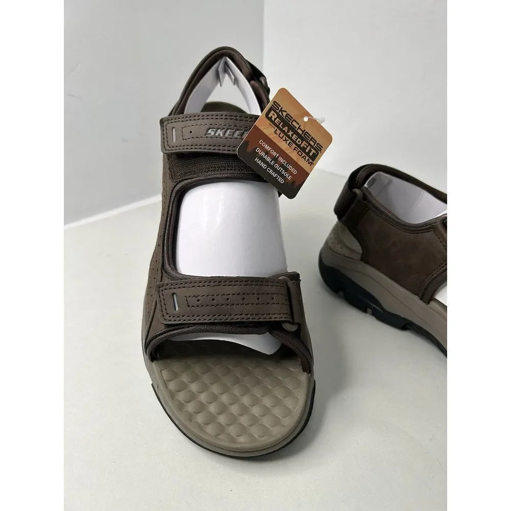 New Skechers Mens Relaxed Fit Tresmen Garo Chocolate Sz‎ 12